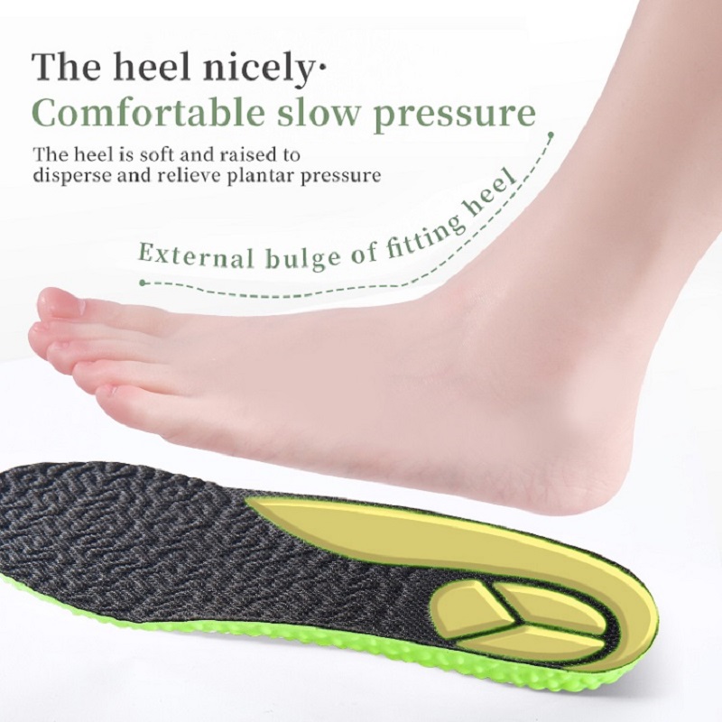 スポーツ衝撃吸収インソールグリーンpuメモリーフォーム通気性 - Insole Memory Foam のレビューと価格