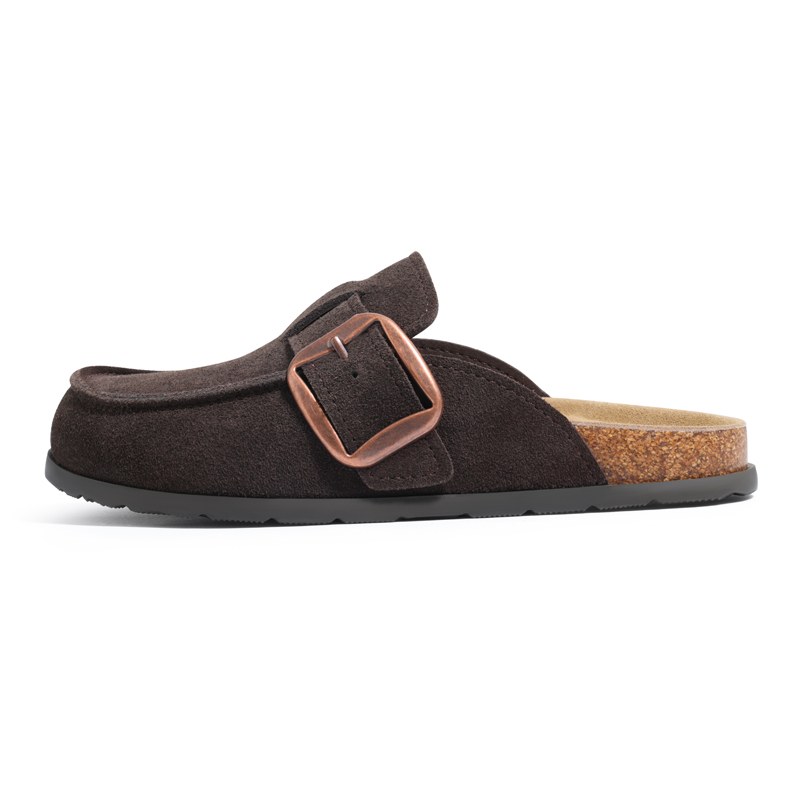 Litfun 本物のスエード素材のクロッグスリッパ 女性用  - Insole Memory Foam のレビューと価格