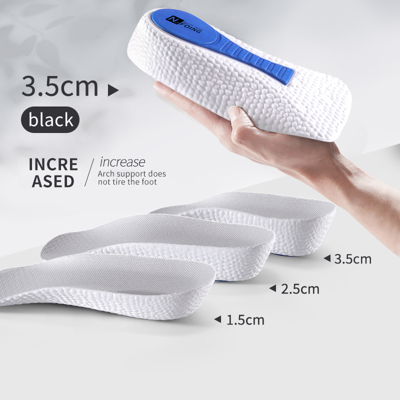 低反発身長増加インソール男性女性靴偏平足アーチサポート整形外 - Insole Memory Foam のレビューと価格