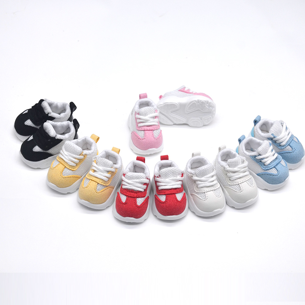 ミニ5cmドールシューズ ファッションメッシュカラーブロック - Sneaker Care Accessories のレビューと価格
