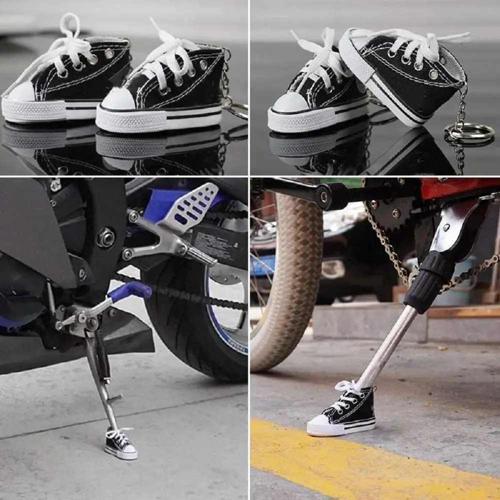 3D キャンバススニーカーテニスシューズキーホルダーブルーピ - Sneaker Care Accessories のレビューと価格