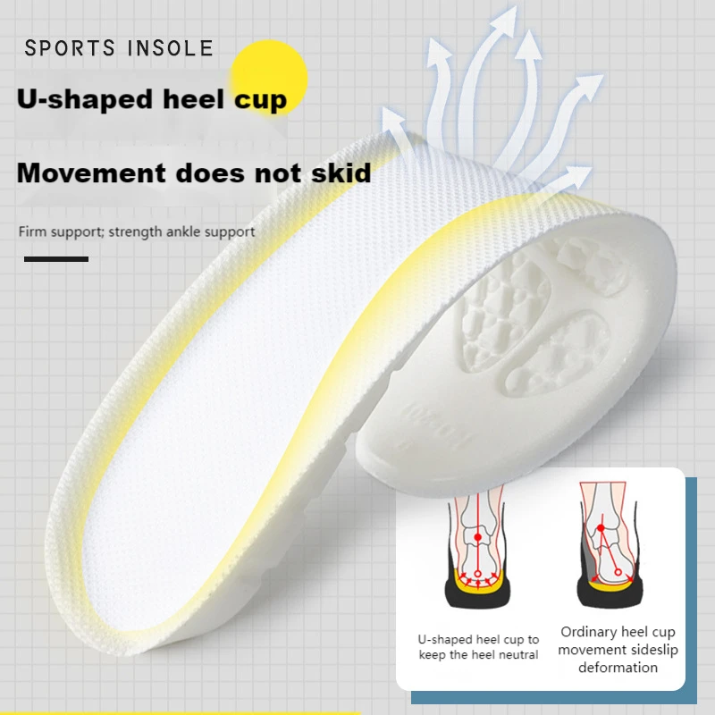 ソフトスポーツインソール靴消臭快適なランニングインソール足男 - Insole Memory Foam のレビューと価格